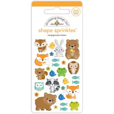 Doodlebug Great Outdoors Sticker - Campground Critters